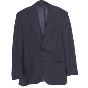 Ravazzolo Sport Coat Men's 52R Blazer VIRGIN WOOL Striped Navy 42R US ITALY MADE